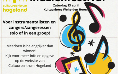 Muziekfestival in Wehe-den Hoorn zaterdag 13 april, doe je mee?