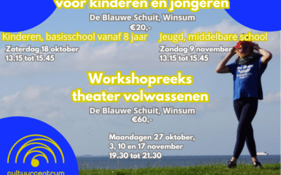 Nieuw in ons aanbod: workshops filmacteren (kinderen/jongeren) en theater voor volwassenen